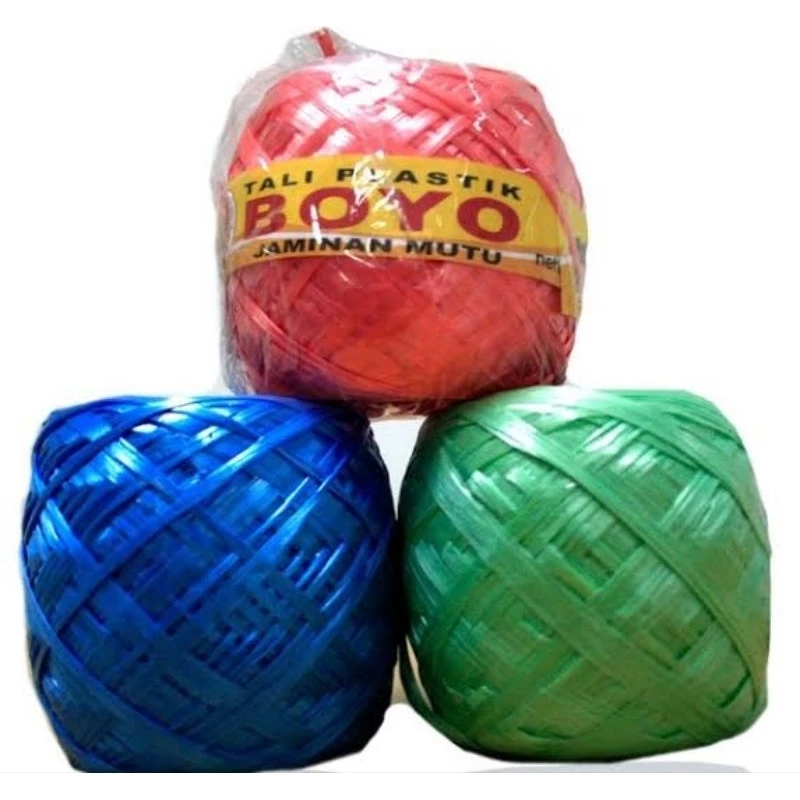 

Talia Rafia Warna Warna Merk Boyo 250g 500gr 1kg Kuat Jaminan Mutu / Tali Rafia Warna Warna
