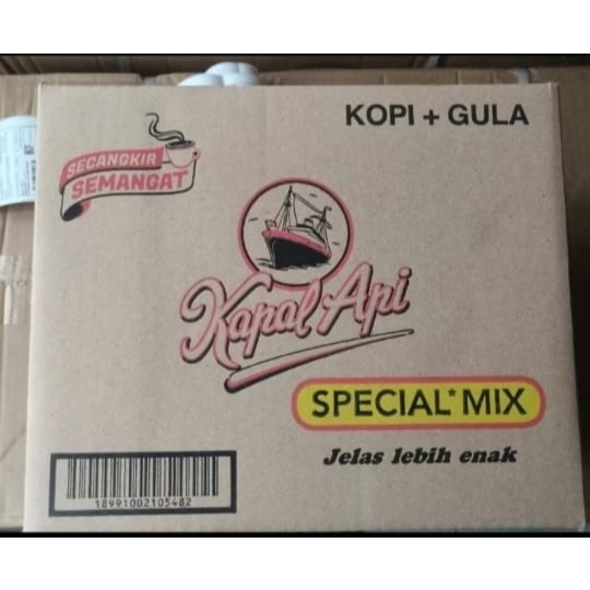 

Kapal Api Special Mix Renteng 1 dus isi 12 Rtg x 10 bks x 23 g Kopi + Gula 1 dos / karton isi 12 renceng x 10 bungkus x 23 gr gram