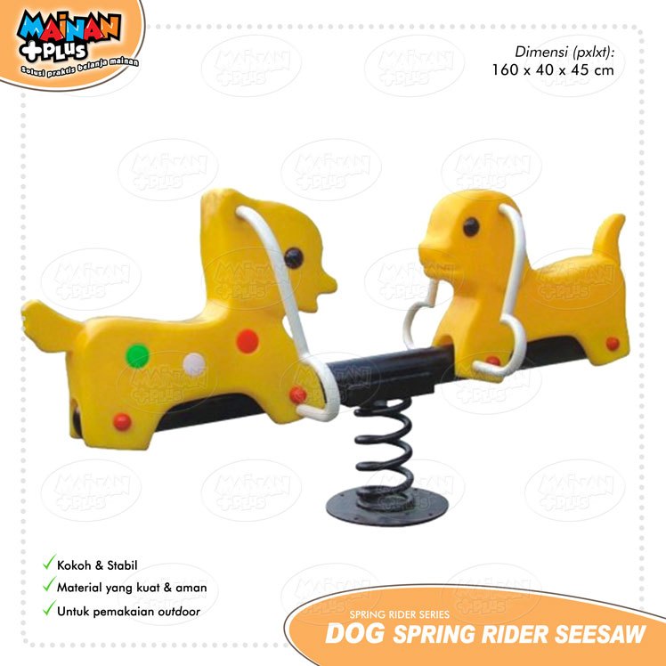 Jungkat Jungkit Anak Dog Spring Seesaw Outdoor Playground