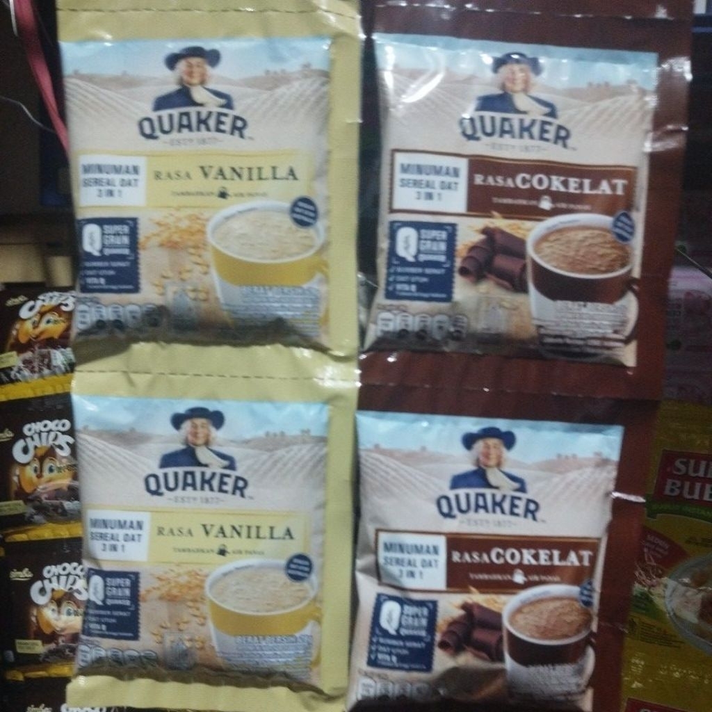 

Quaker minuman sereal Oat 3in1 renteng isi 10sachet @28gr