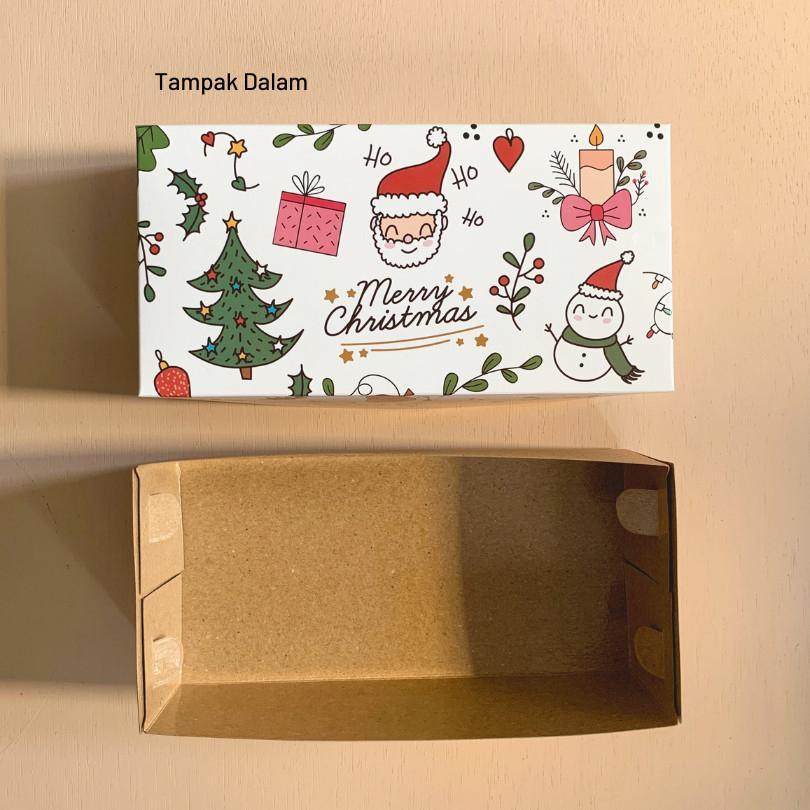 

Box Cookies Natal Isi 1 Pcs Uk 20 x 10 x 6cm Cakebox Roti Dus Kue Merry Christmas Kotak Warna Dus Bawah Coklat Polos