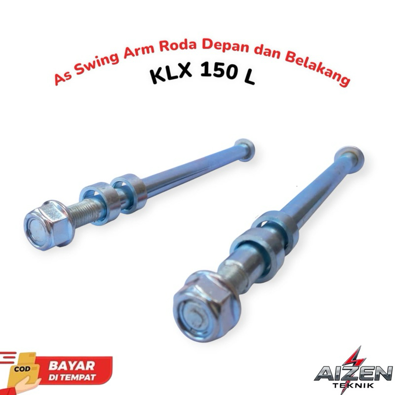 As Swing Arm Roda Depan dan Belakang  KLX 150L / KLX Supermoto / KLX-150 / KLX BF (Bolt Swing Arm Pi