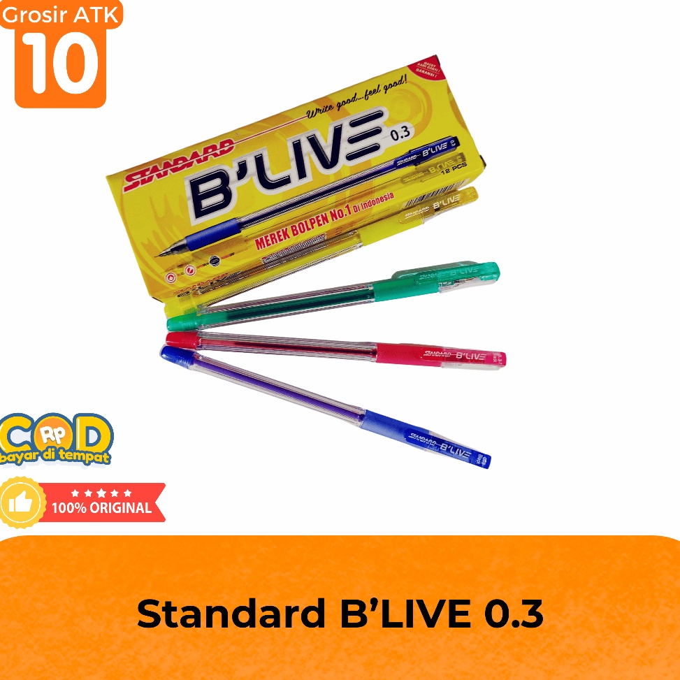

KODE N36N ISI 12 PCS BallpointPulpen Standard BLIVE Original