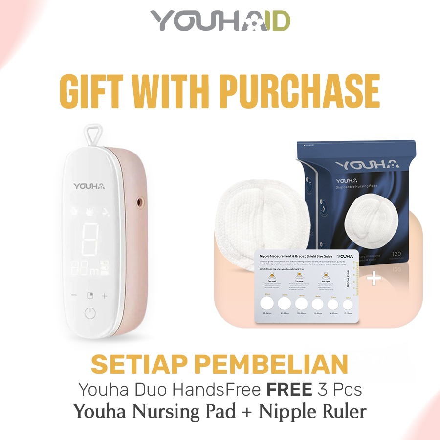 YOUHA DUO HANDSFREE / Pompa Asi Elektrik Ganda / Double Handsfree breast pump / Pumping asi portable