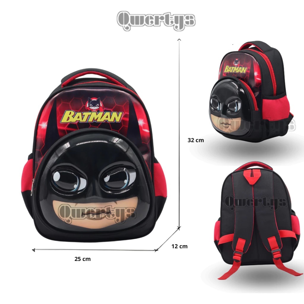 Tas Ransel Sekolah Anak 3D Karakter Kartun