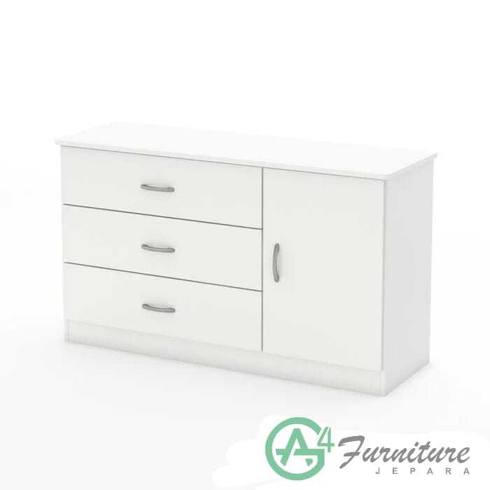 Lemari Bayi Minimalis Putih Sigra