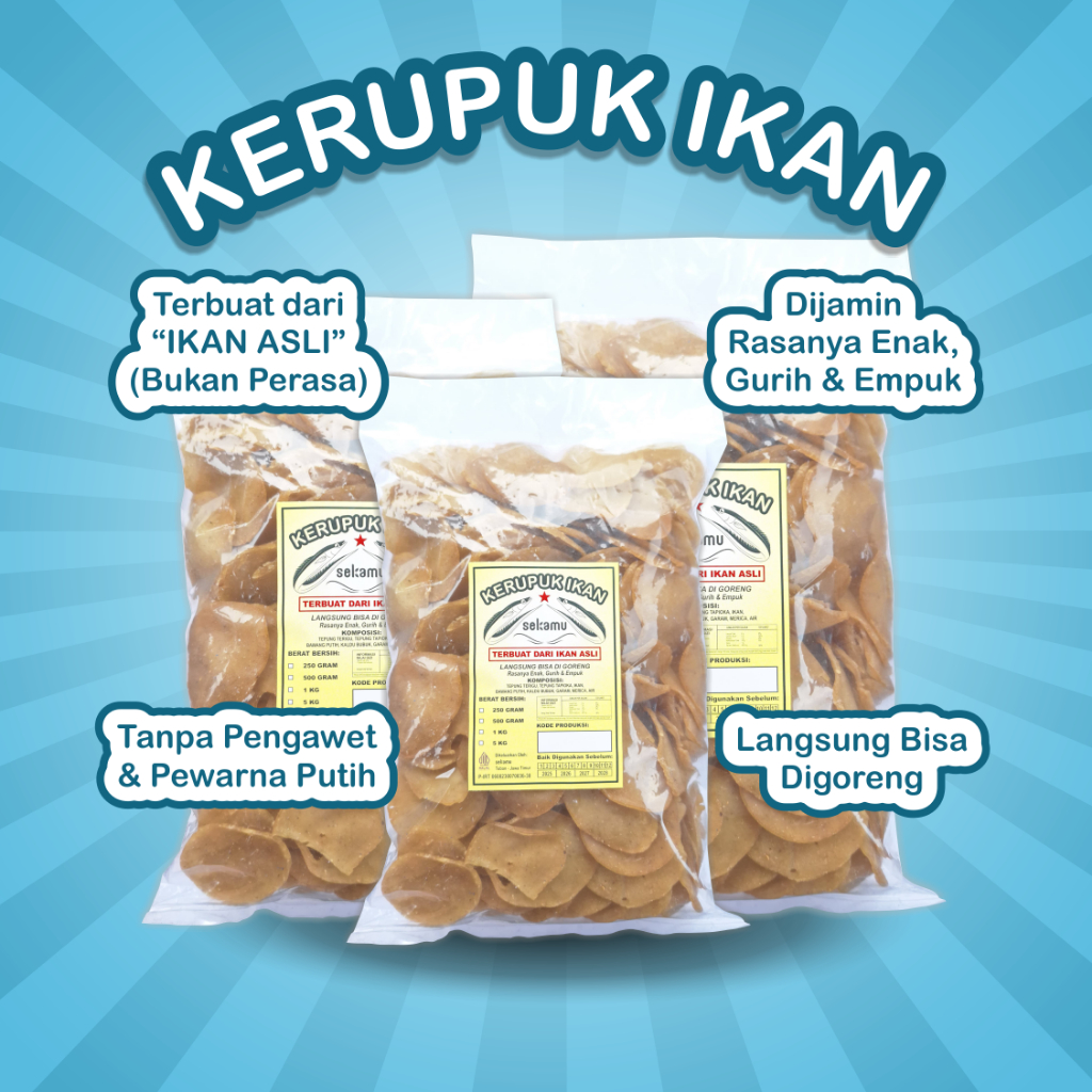 

Kerupuk Ikan Sekamu