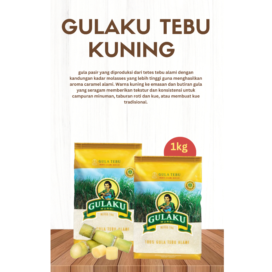 

Gulaku Tebu Kuning 1kg