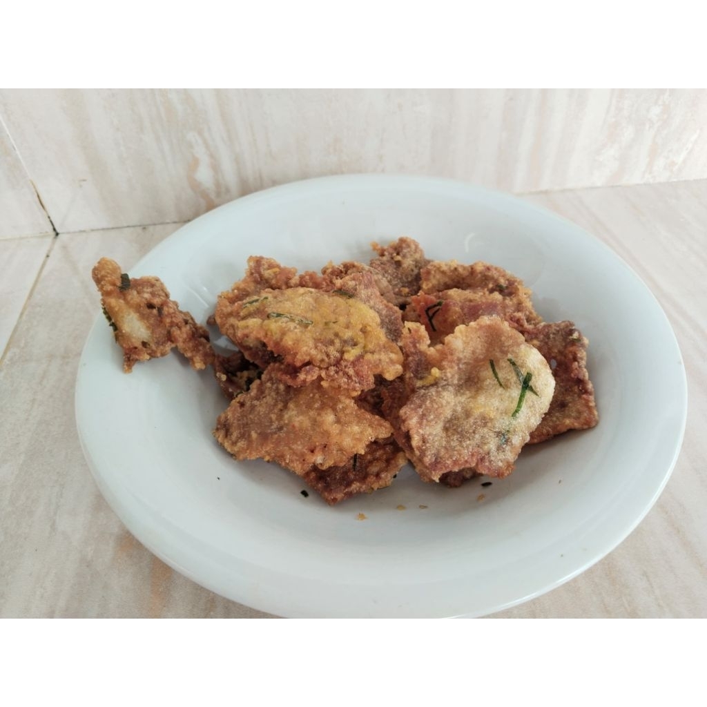 

keripik daging babi/ babi krispi/ keripik renyah/ keripik babi