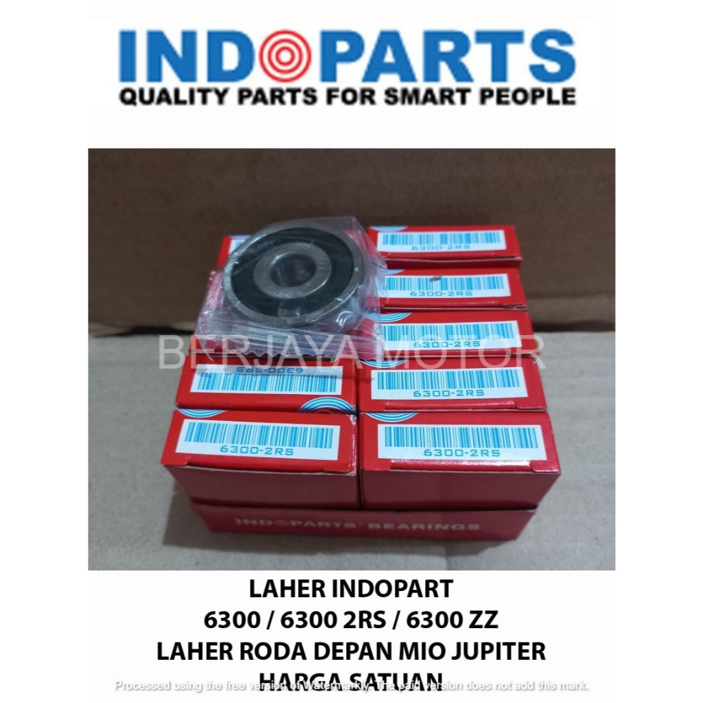 LAHER BEARING 6300 6300 2RS 6300 ZZ RODA DEPAN MIO JUPITER INDOPART