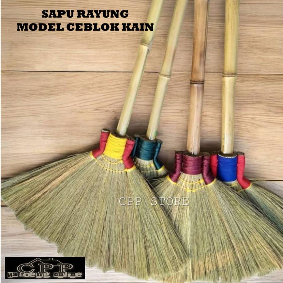 Sapu Lantai Ijuk Rayung Jerami Tebal Premium