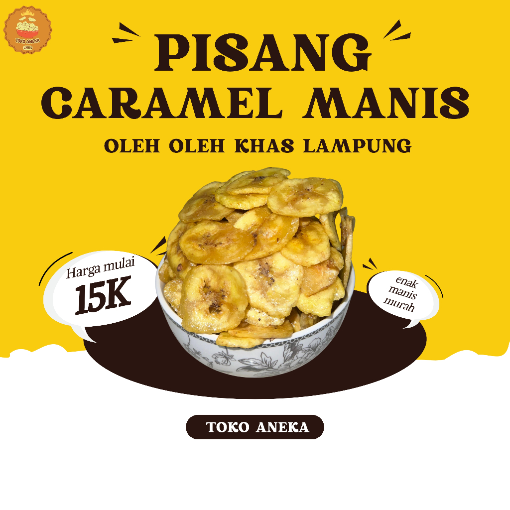 

[TOKO ANEKA] PISANG CARAMEL OLEH OLEH KHAS LAMPUNG
