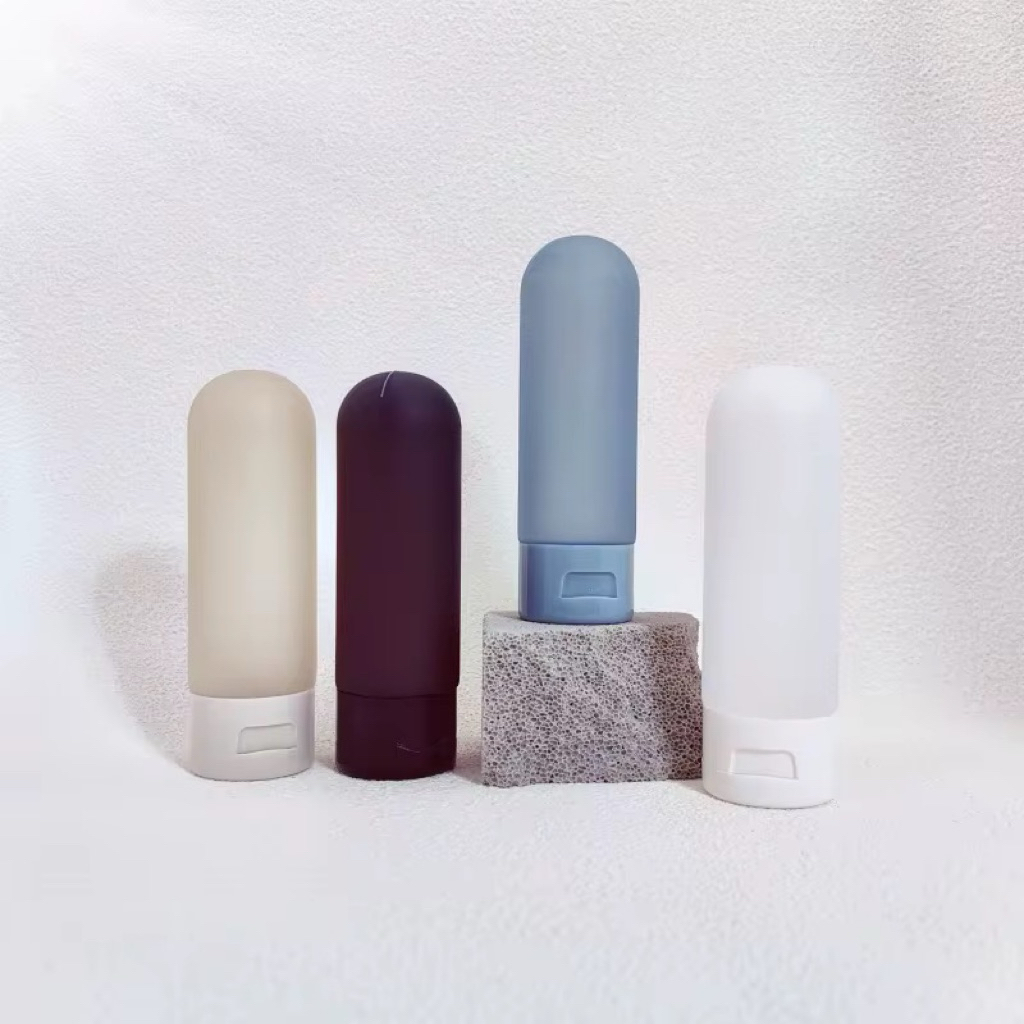 Botol Sampo Sabun Mandi Plastik PE Tabung 60ml Traveling Travel size toiletries Elegan Botol Sabun S