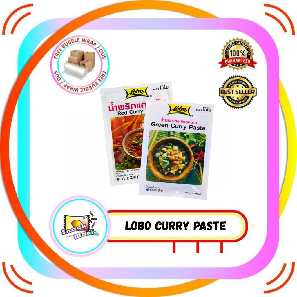 

Lobo Curry Paste Red / Green Kari Merah - HIjau ~ 50 gr