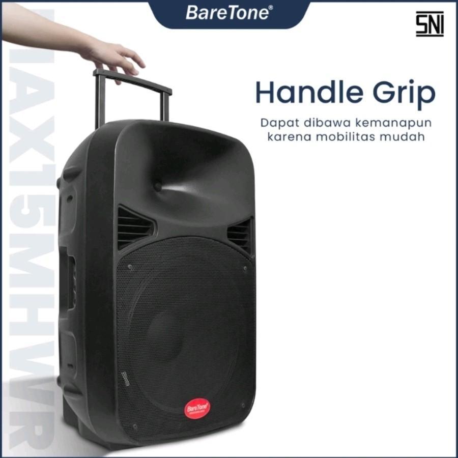 SPEAKER PORTABLE BARETONE MAX 15MHWR SPEAKER PORTABLE BARETONE 15 INCH BLUTOOTH KARAOEKE