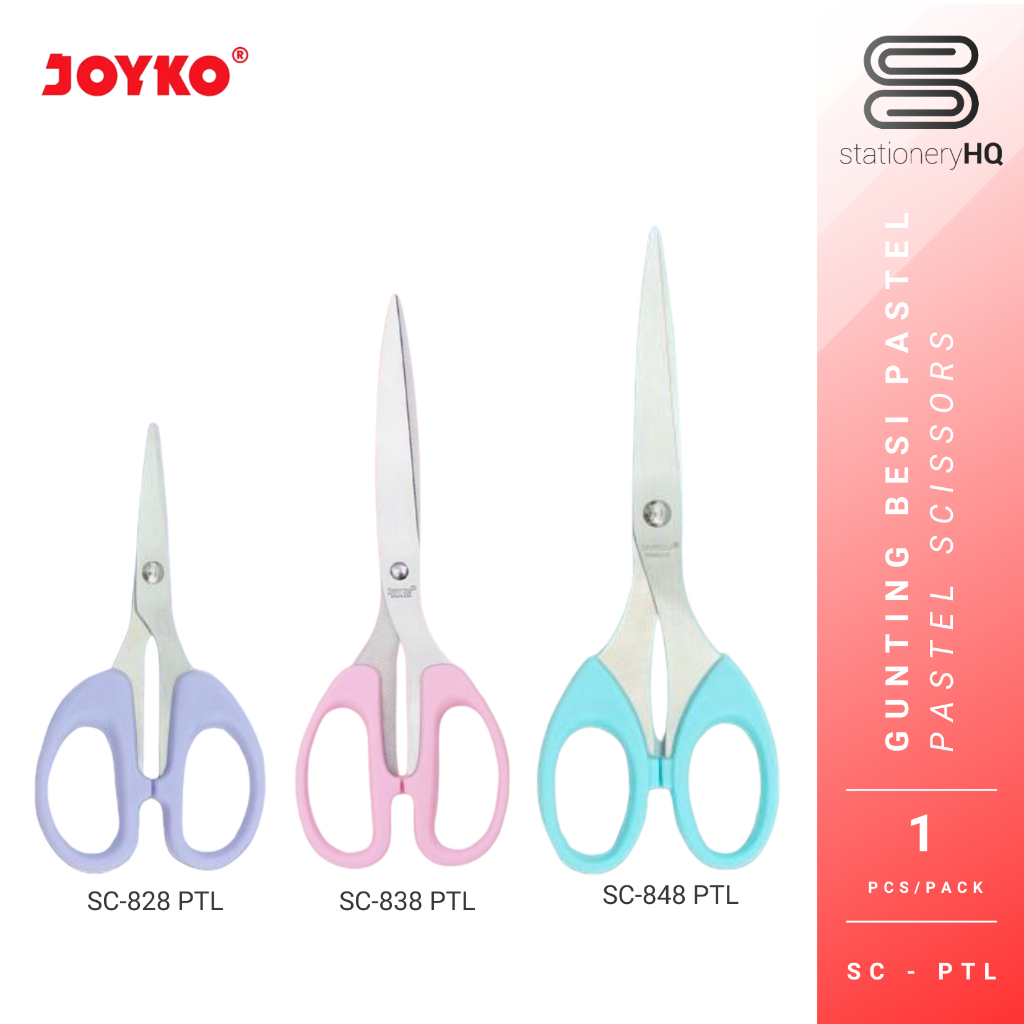 

Gunting Scissors Joyko SC-828 / SC-838 / SC-848 Pastel PTL