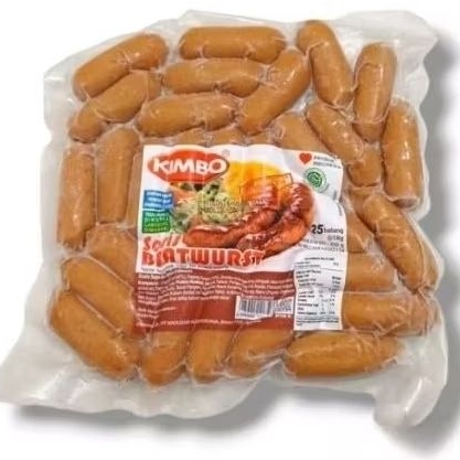 

MOOJOK-kimbo bratwurst 450 gr sosis sapi cocktail frozen food murah kirim via instant delivery