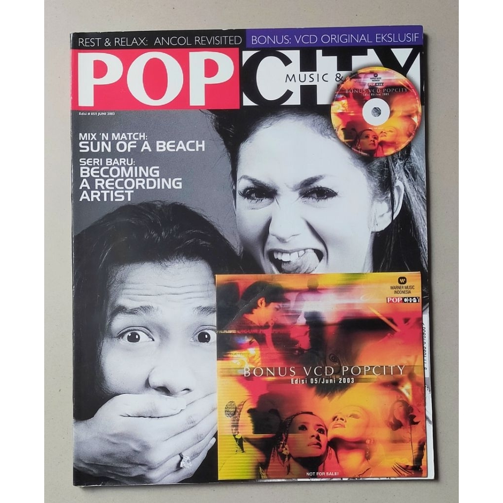 Majalah Music POPCITY 05/Juni 2003 : Cover Anang dan Krisdayanti + Bonus VCD Popcity