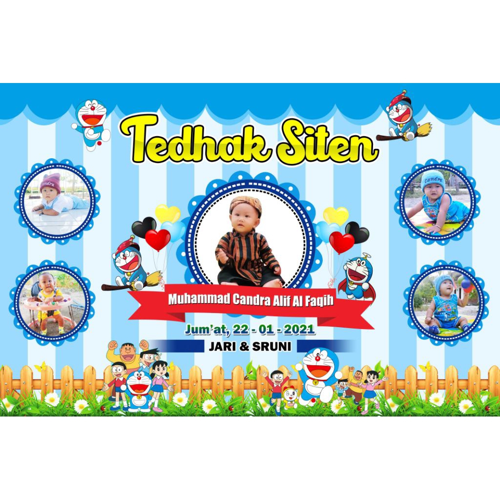 Banner Tedhak Siten / Spanduk Tedhak Siten / Banner Piton-piton / Spanduk Piton-piton