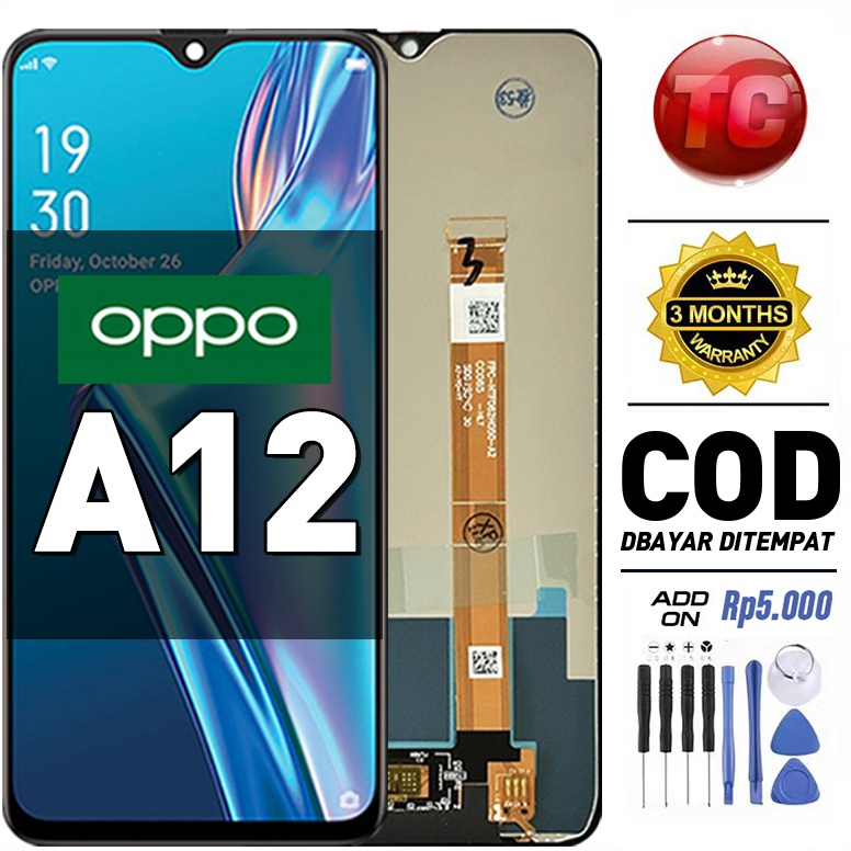 KODE A43N LCD OPPO A12 Original fullset ori asli Touchscreen For Glass Touch Screen Digitizer