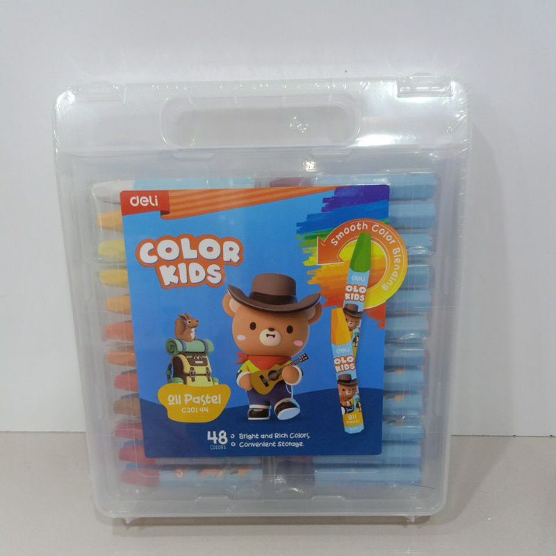 

Deli Color Kids Krayon Oil Pastel Isi 48 Warna