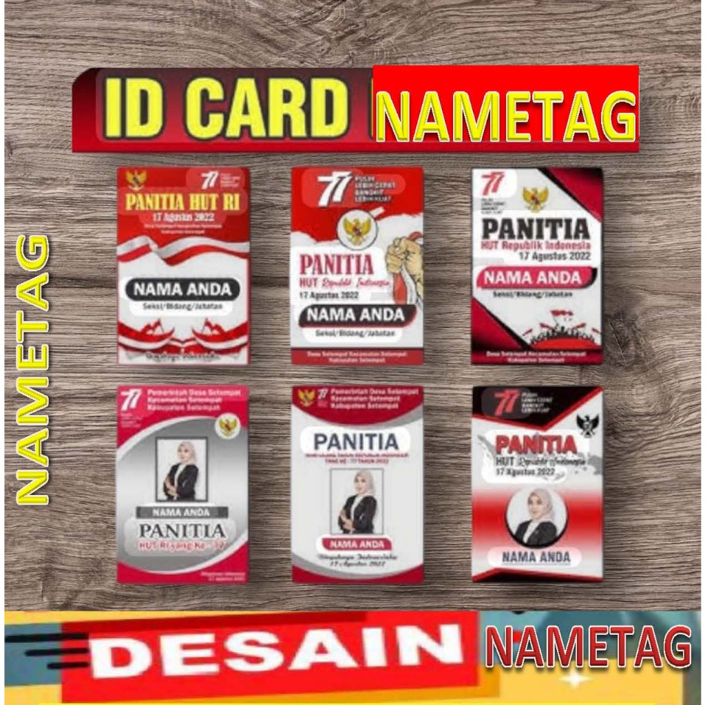 

Jasa Cetak Nametag desain Ukuran B1 B4 B3 dll