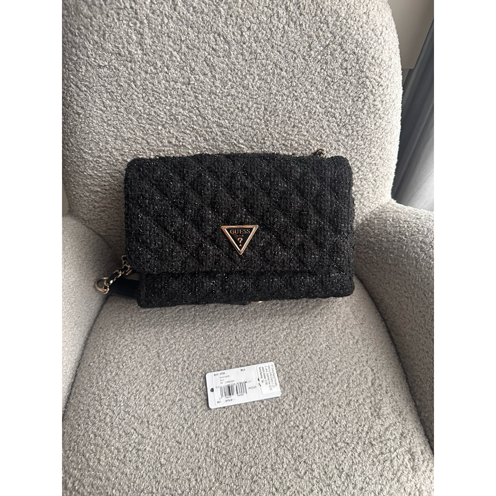 Guess Giully 2 Convertible Medium/Large - Black Tweed (ORIGINAL STOREE TAG PUTIH YA)