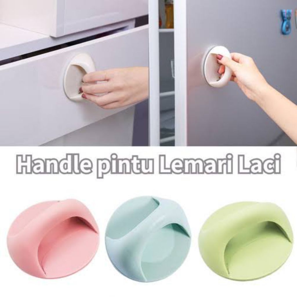 Pegangan Pintu Tempel Lemari Pakaian/Handle Pintu Laci Lemari Pakaian Tempel/Pegangan Pintu Bulat