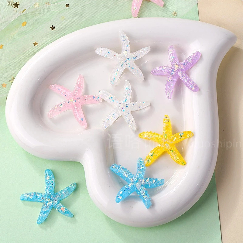 Cake Topper Dekorasi Tema Laut Bintang Laut Resin/Topper Bintang Laut Resin