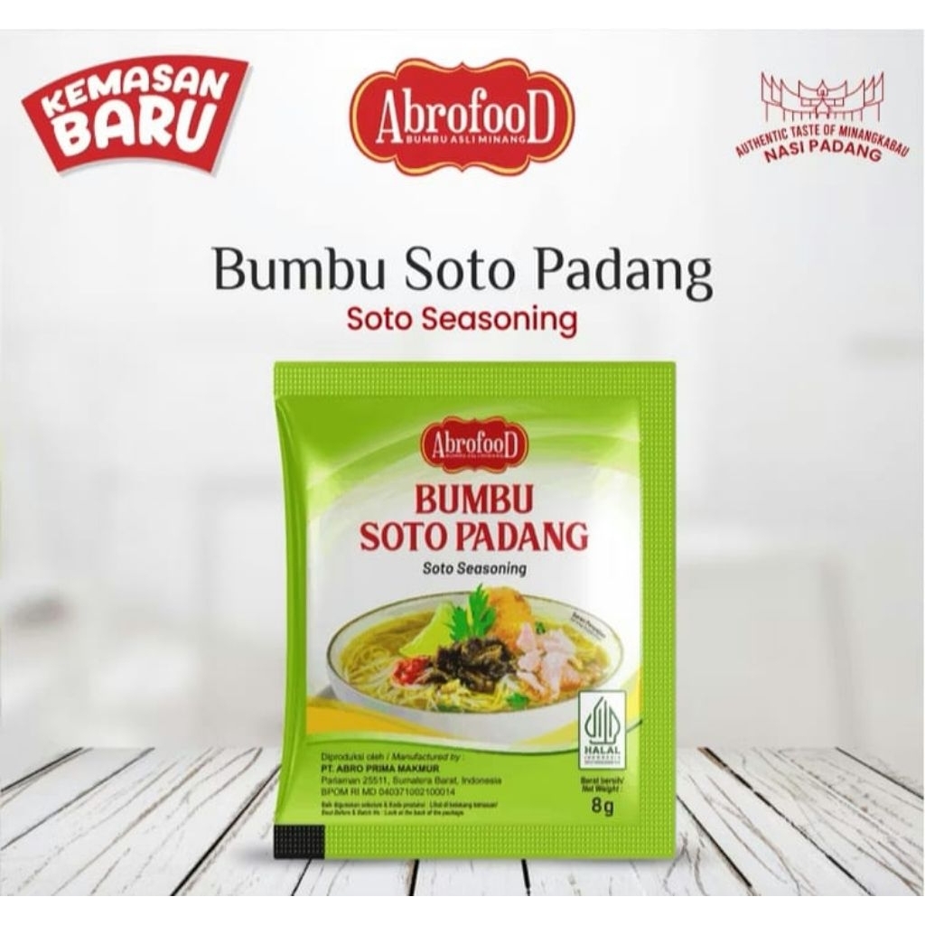

Bumbu Soto Padang Abrofood 8gr