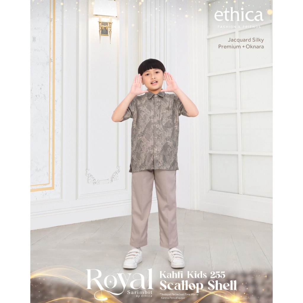 KAHFI KIDS 255 SCALLOP SHELL / KOKO ANAK ETHICA / KOKO ANAK SETELAN / BAJU MUSLIM ANAK KOKO / KOKO A