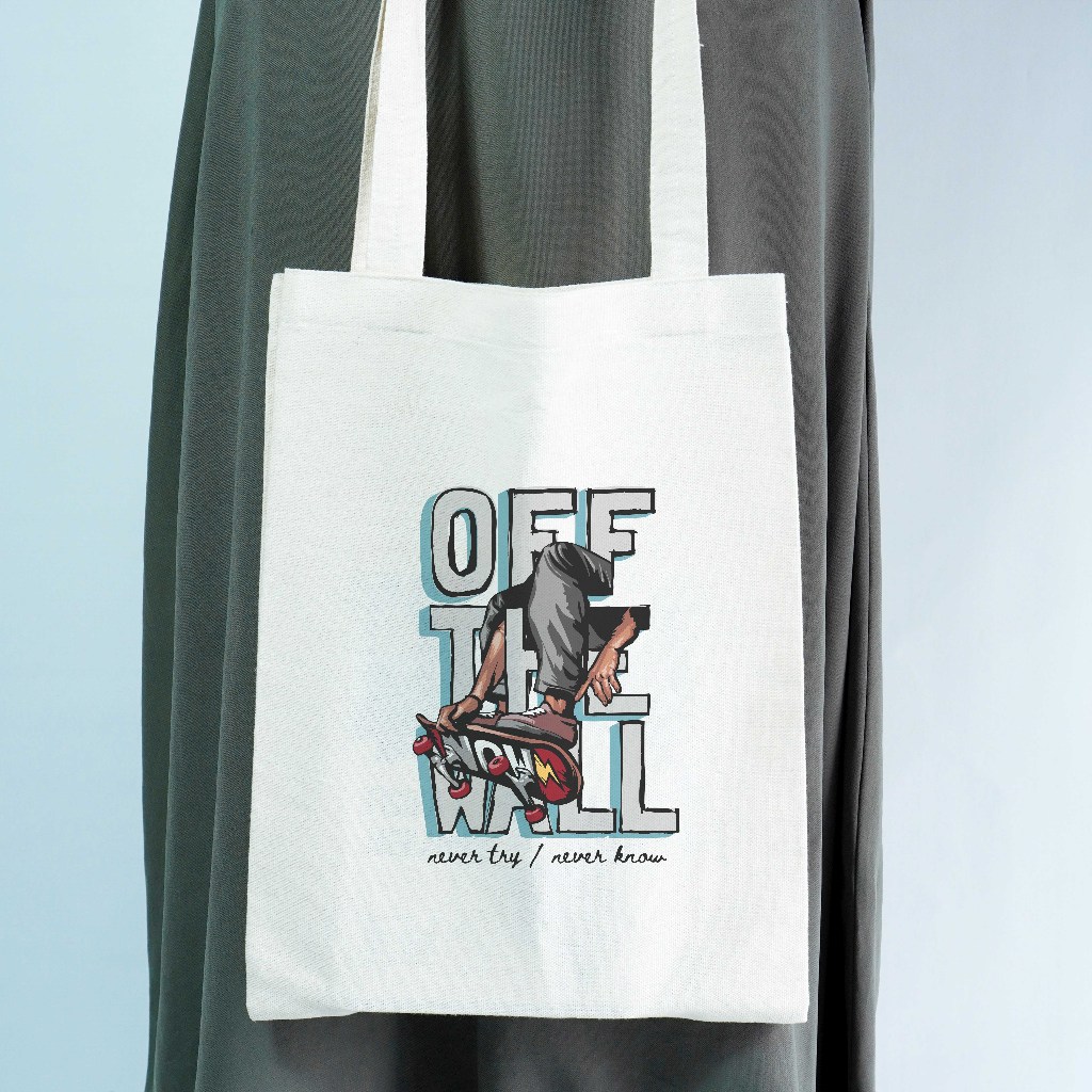 Tas Tote Bag Tas Jinjing Unisex Off The Wall - Peta_thostee.