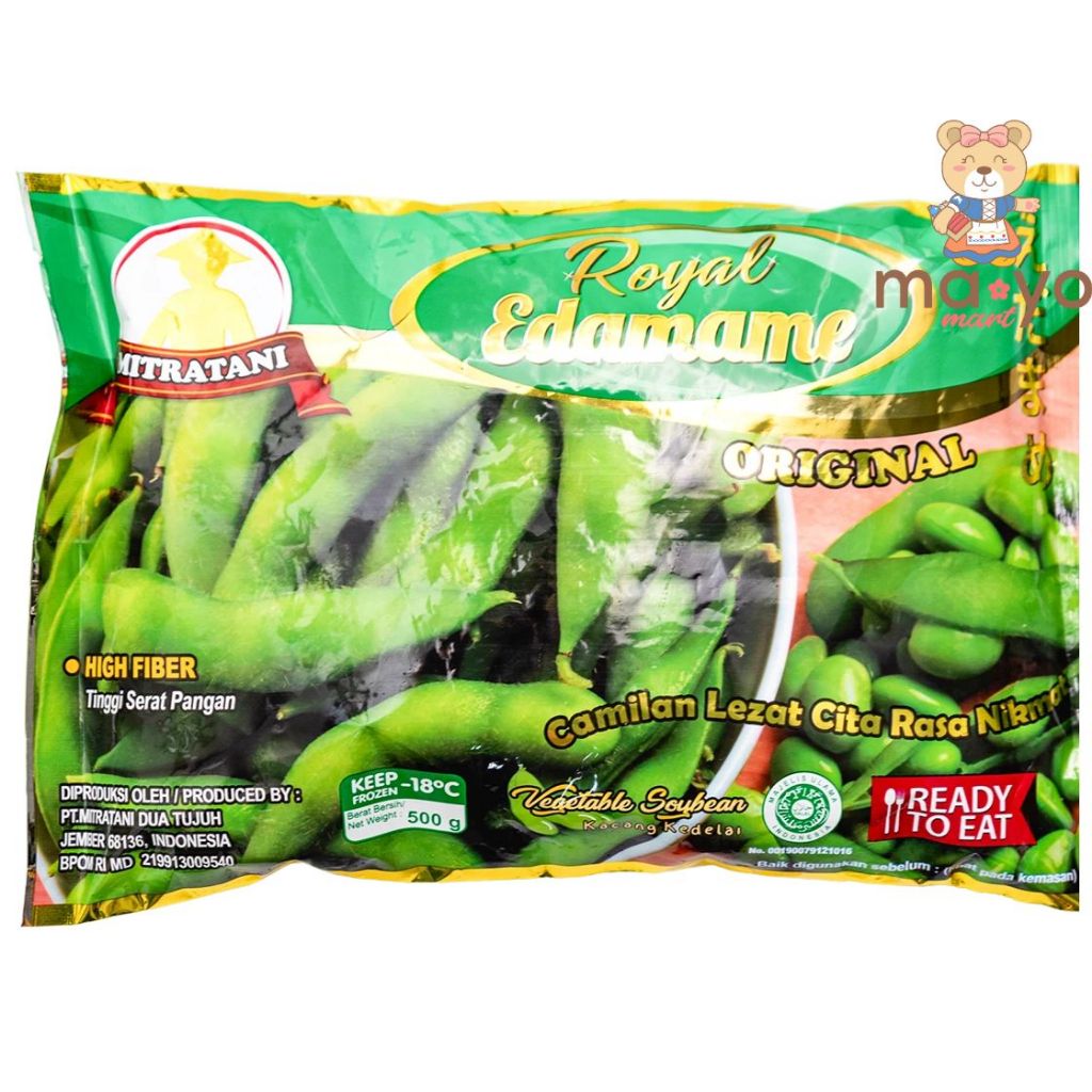 

Mitratani Royal Edamame Unsalted (Original) 500gr