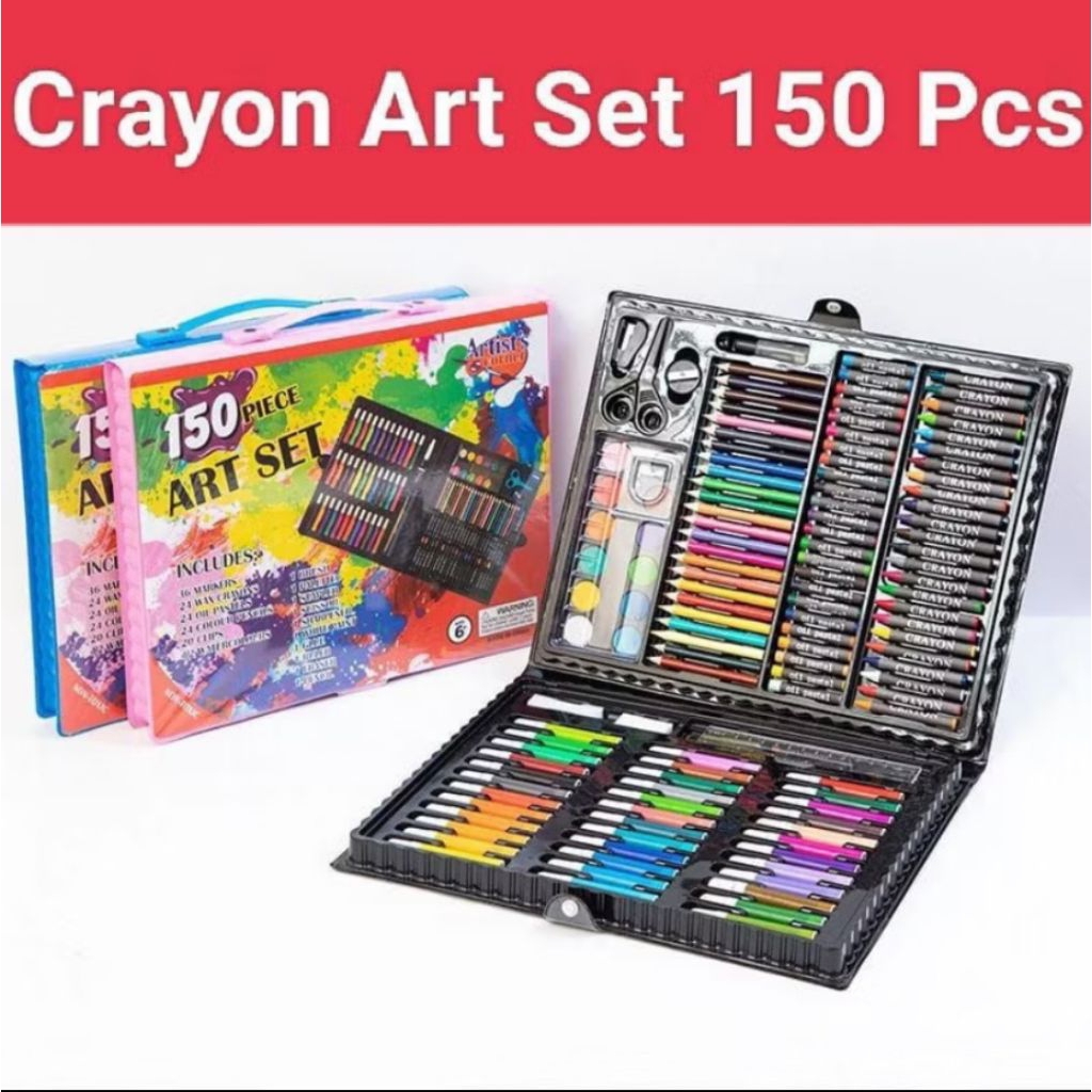 

Crayon Pensil Warna / Bright Crown Pensil Warna Crayon Set Isi 150pcs/ Set Crayon Warna Untuk Menggambar Dan Mewarnai