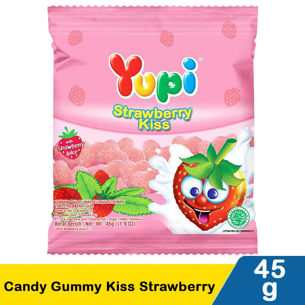 

YUPI CANDY GUMMY KISS STRAWBERRY PCK 45g