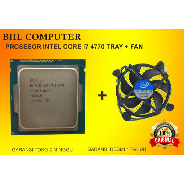 PROSESOR INTEL CORE I7 4770 TRAY