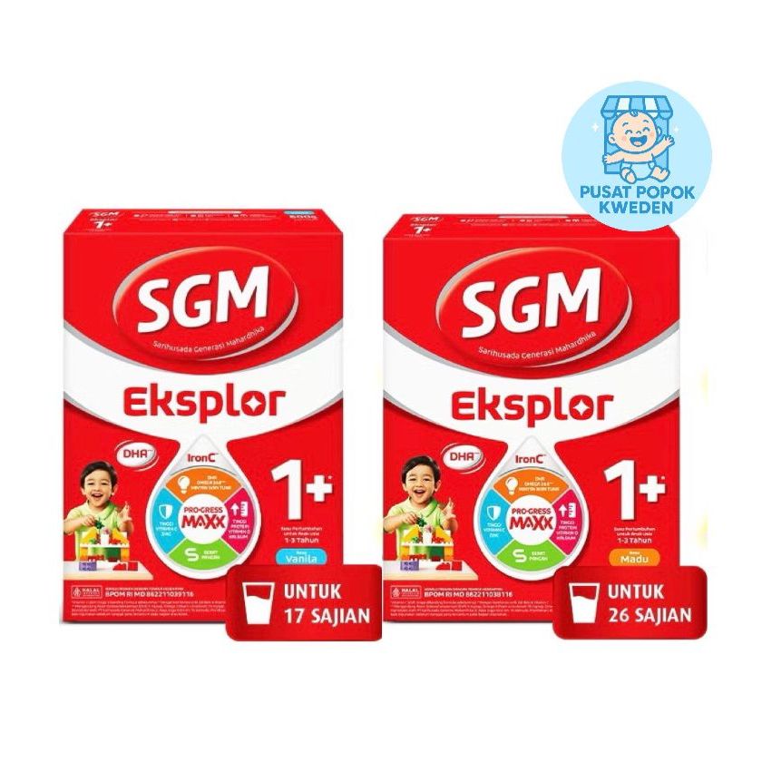 SGM Eksplor 1+ (1-3 Tahun) Susu Pertumbuhan Rasa Vanila/Madu