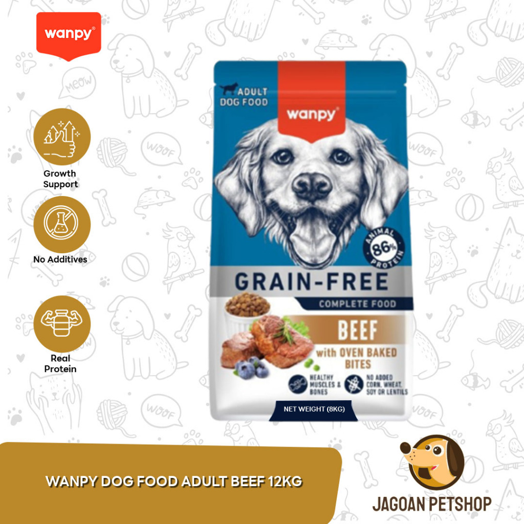 Wanpy Grain Free Dog Food Makanan Anjing 12 KG