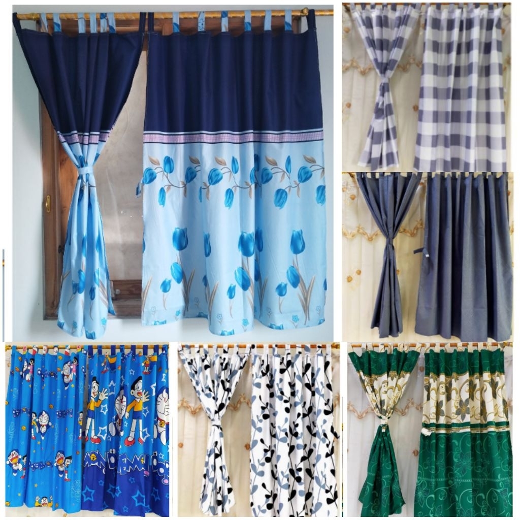 Gorden Jendela Pendek - Gorden Kamar Minimalis uk 120x120