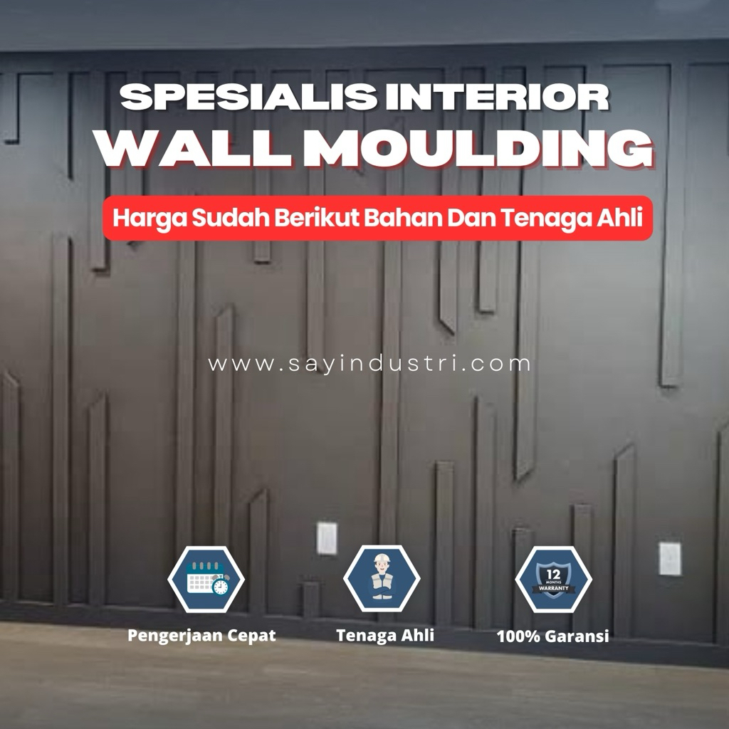 Wall Moulding Dekorasi Dinding Custom Profesional Jasa Interior Wall Moulding Minimalis Modern