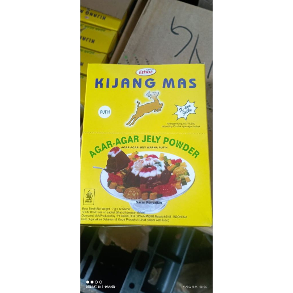

Kijang Mas Agar Agar Box (1box=12sachets@7gr)