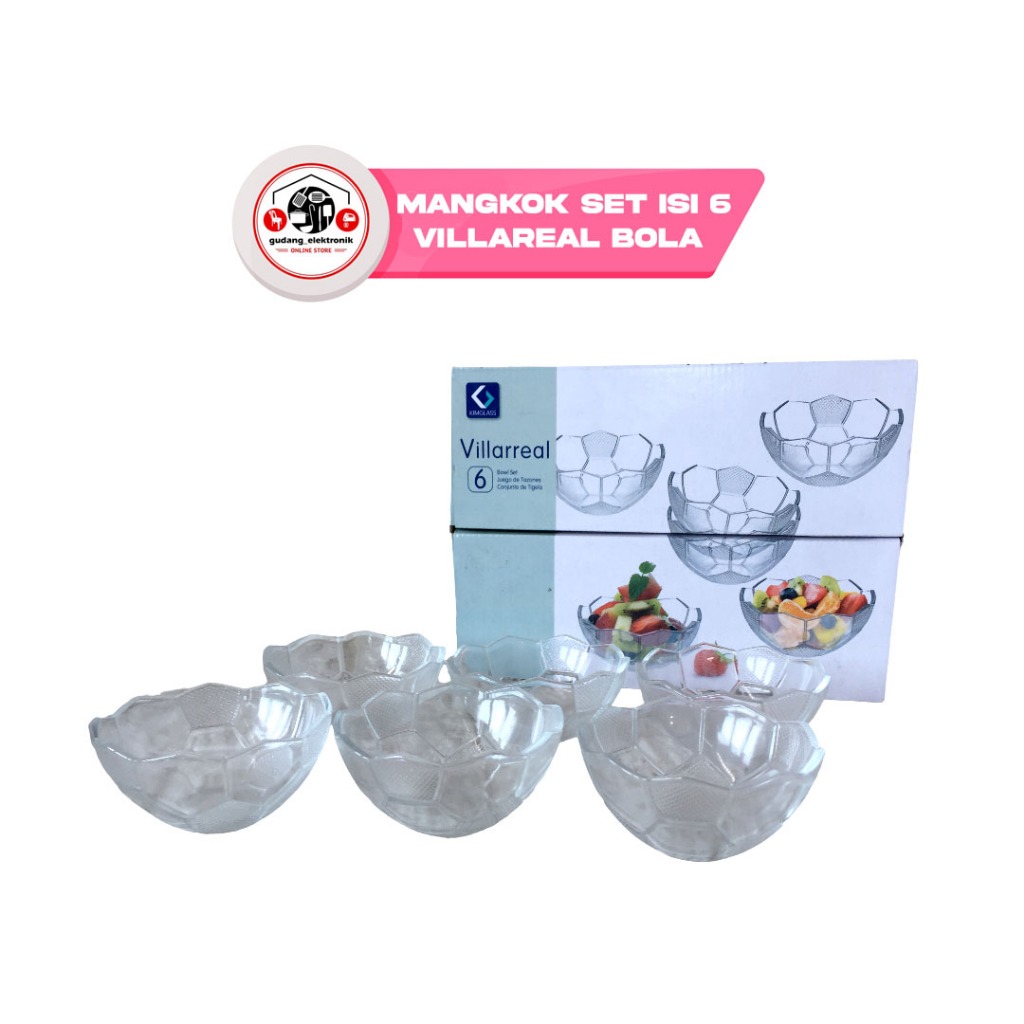Mangkok Set isi 6 Villareal Bola BS 414/6-1GP
