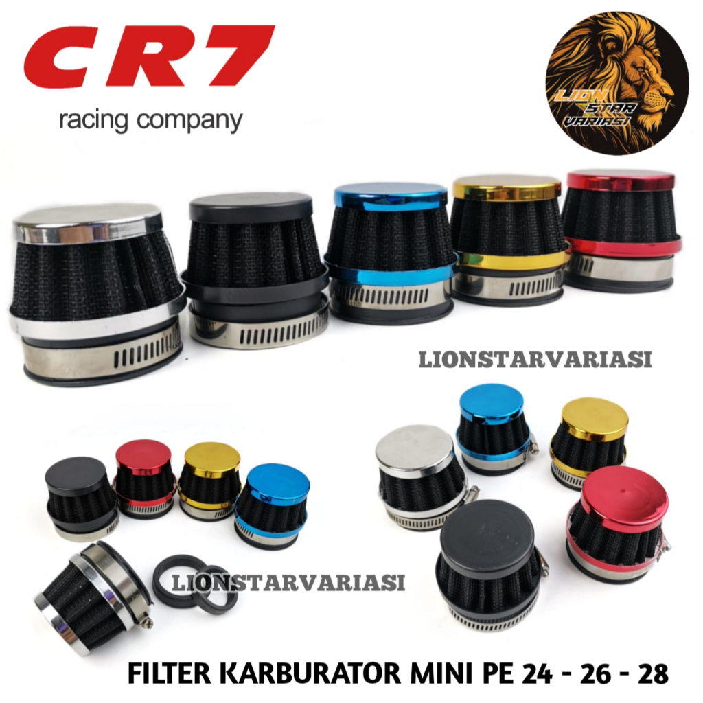 Filter Karburator Mini PE 24 26 28 Saringan Udara Karbu Variasi Motor Universal