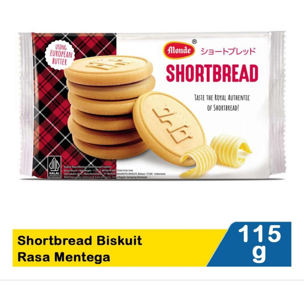 

Monde Shortbread Biscuit Mentega 115G