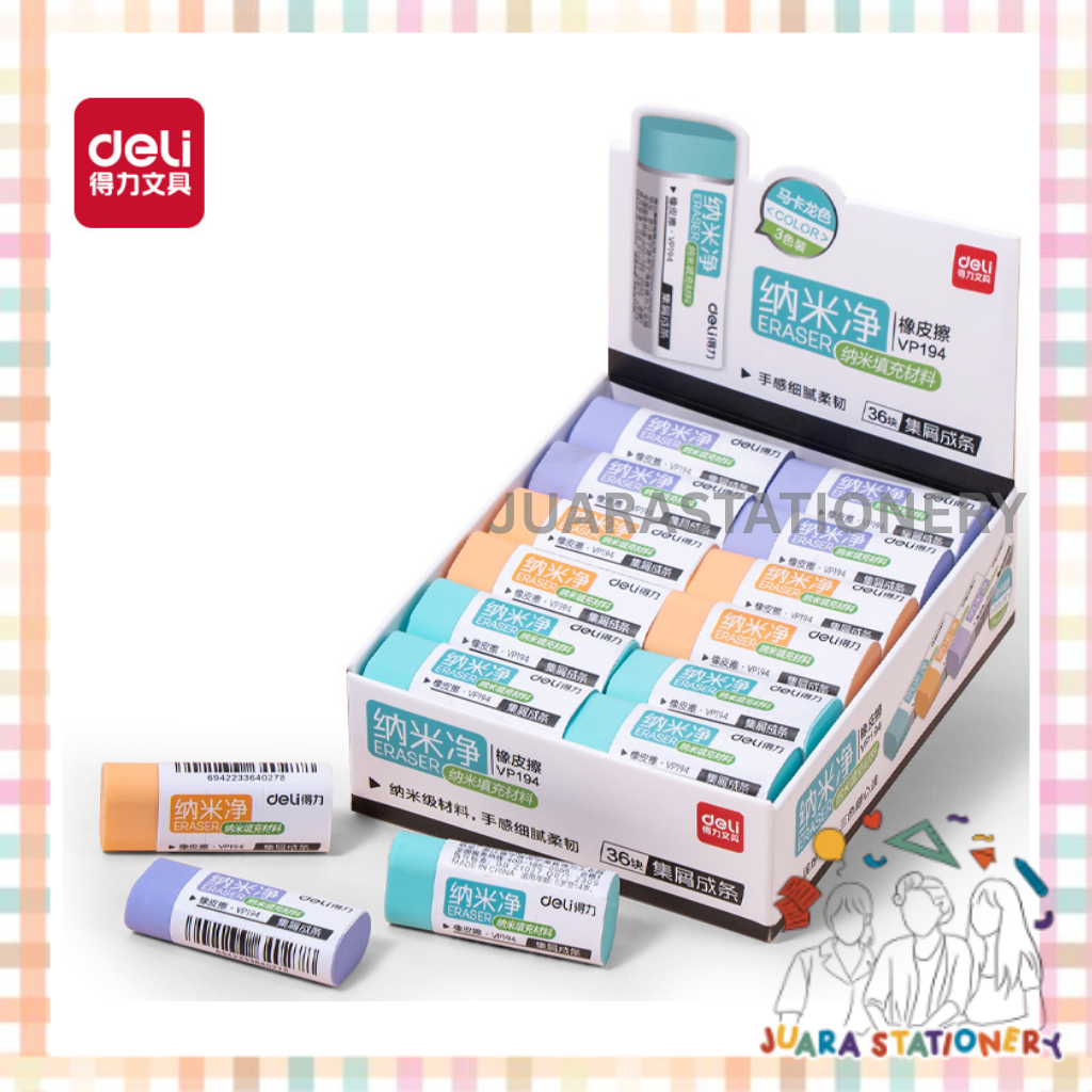 (1281) JUARASTATIONERY Penghapus Deli VP195 / Penghapus Aesthetic Penghapus Pensil