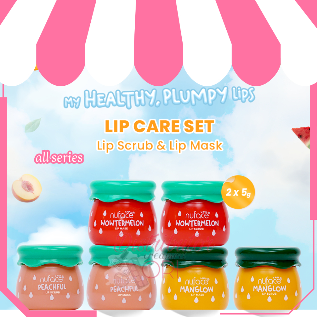 Nuface Lip Care Set (Lip Scrub & Lip Mask) 2x5gr | BPOM | ORIGINAL |