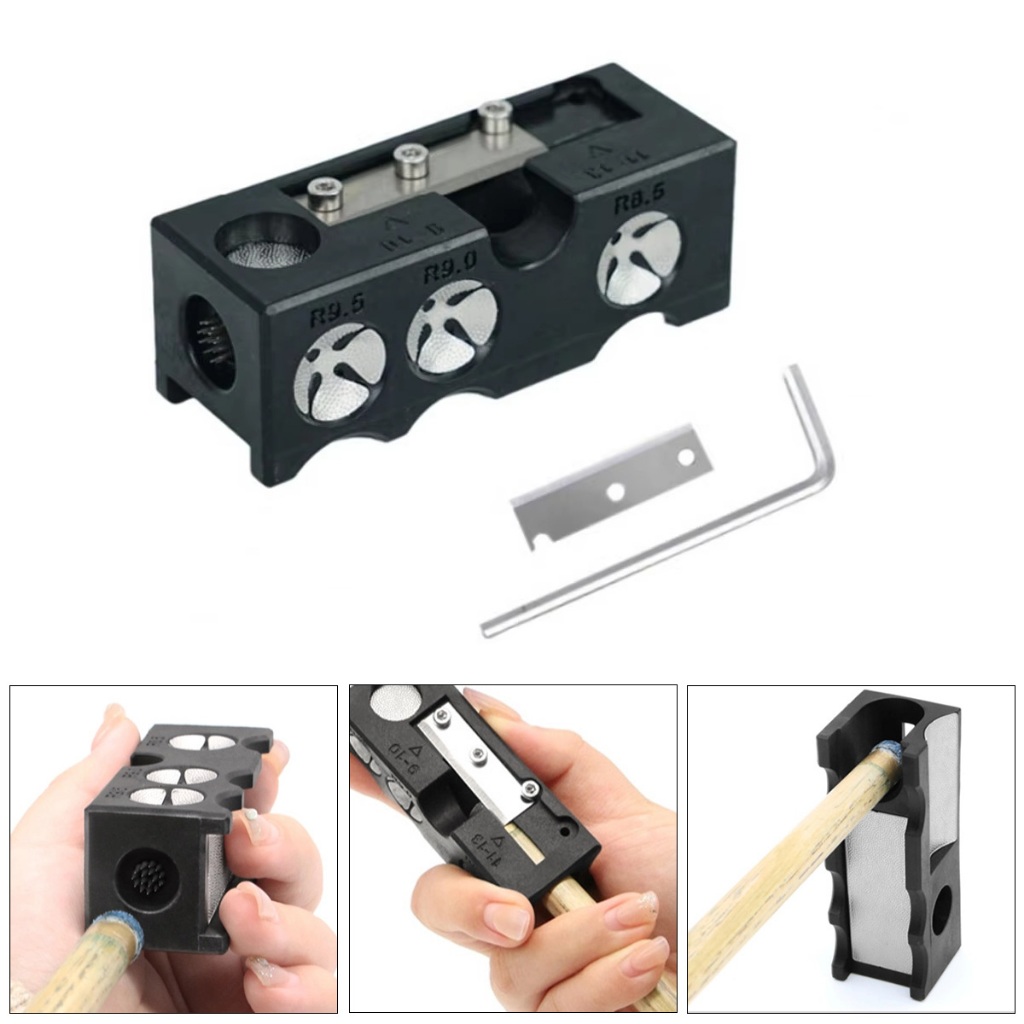 Alat Reparasi Stick Billiard 10in1 Billiard Multifungsi Reparasi Stick Billiard Cue Tip Repair Tool