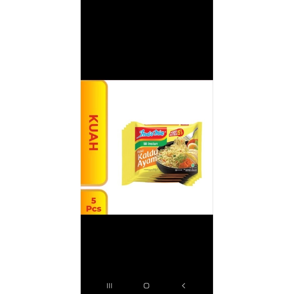 

ndomie kuah rasa kaldu ayam isi 1pcs paling murah