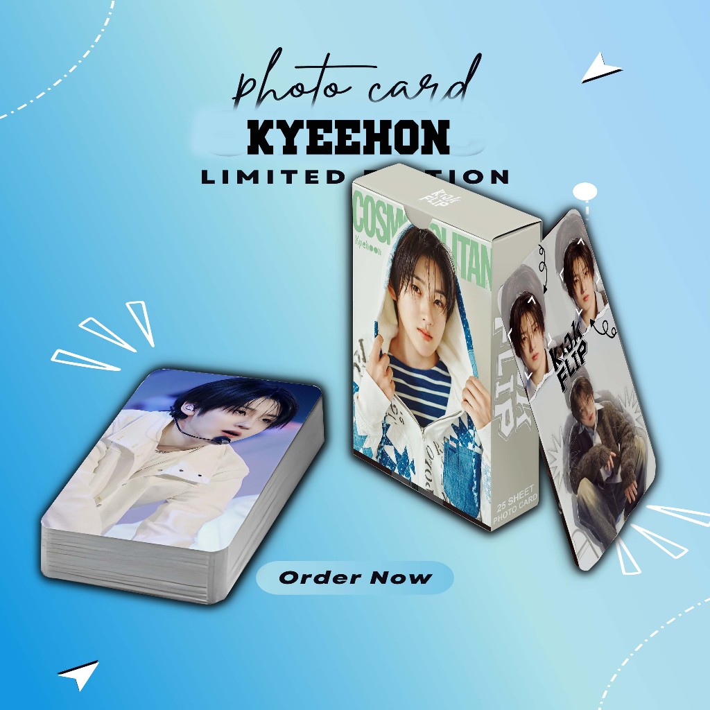PHOTOCARD SET KPOP KYEHOON KICKFLIP PREMIUM 25 SHEET FREE BOX