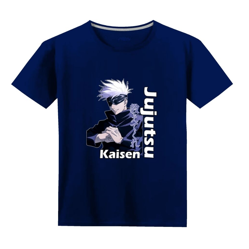atasan baju anak motif karakter jujutsu kaisen